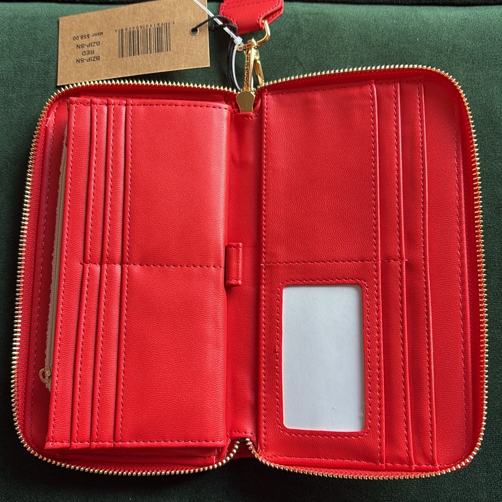 *RARE* Steve Madden Bevelyn Red Snake Wristlet Wallet Year of the Snake - Picture 6 of 12